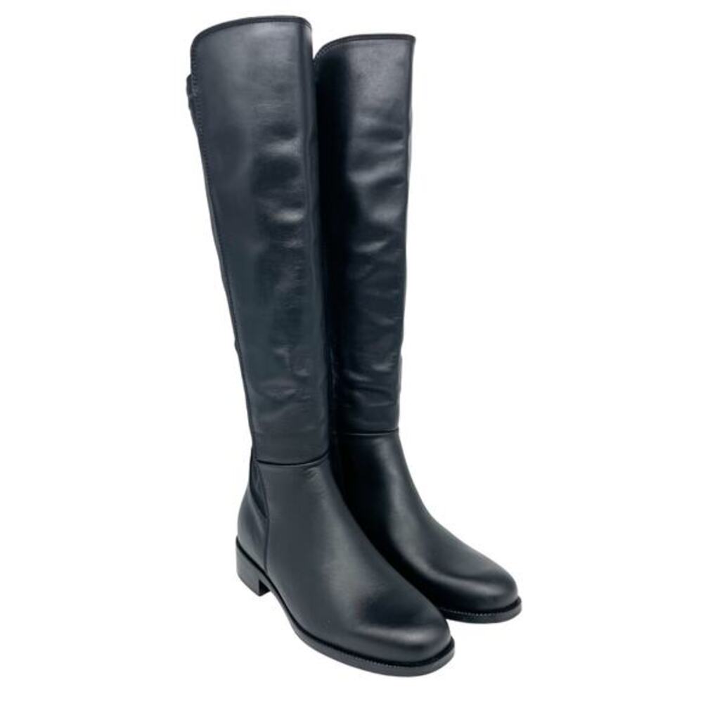 La Canadienne Women's Black Leather Knee-High Flex Shaft Riding Boots‎ Size 5M
